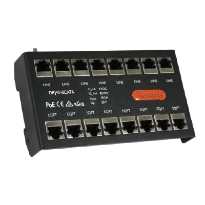 Novaris DRJ45-CAT6 and POE Surge Protection(new)