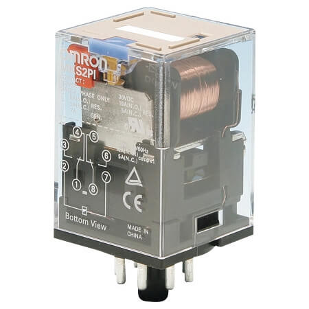 Omron MK-S Series Relays, Octal Base, 2-Pole, 3-Pole 10A