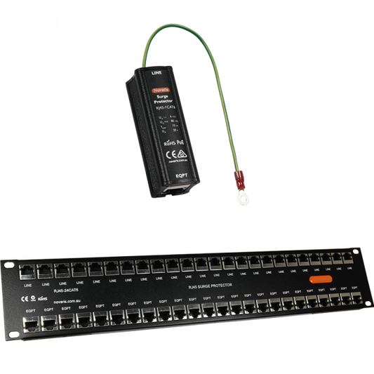 Novaris RJ45-Cat6 and PoE Surge Protection