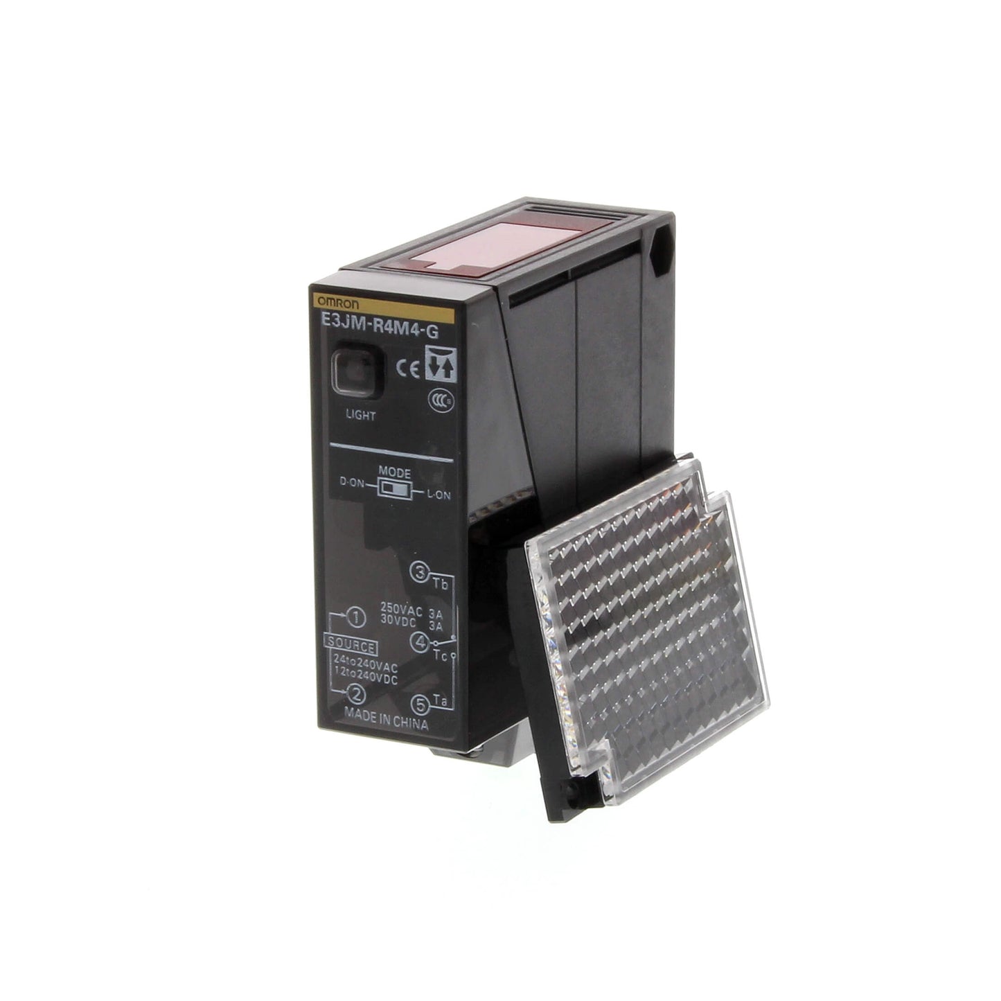 Omron P/E E3JM r/reflective,Sn4m,AC/DC, Relay
