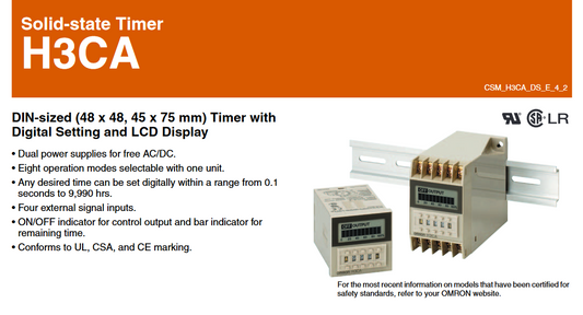 OMRON TIMER H3CA-A
