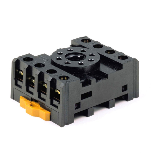 Omron Socket, DIN rail/surface mounting, 8-pin, screw terminals (standard)