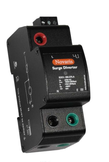 Novaris Surge Diverters SDD 1-ph and 3-ph suitable for Distribution Boards