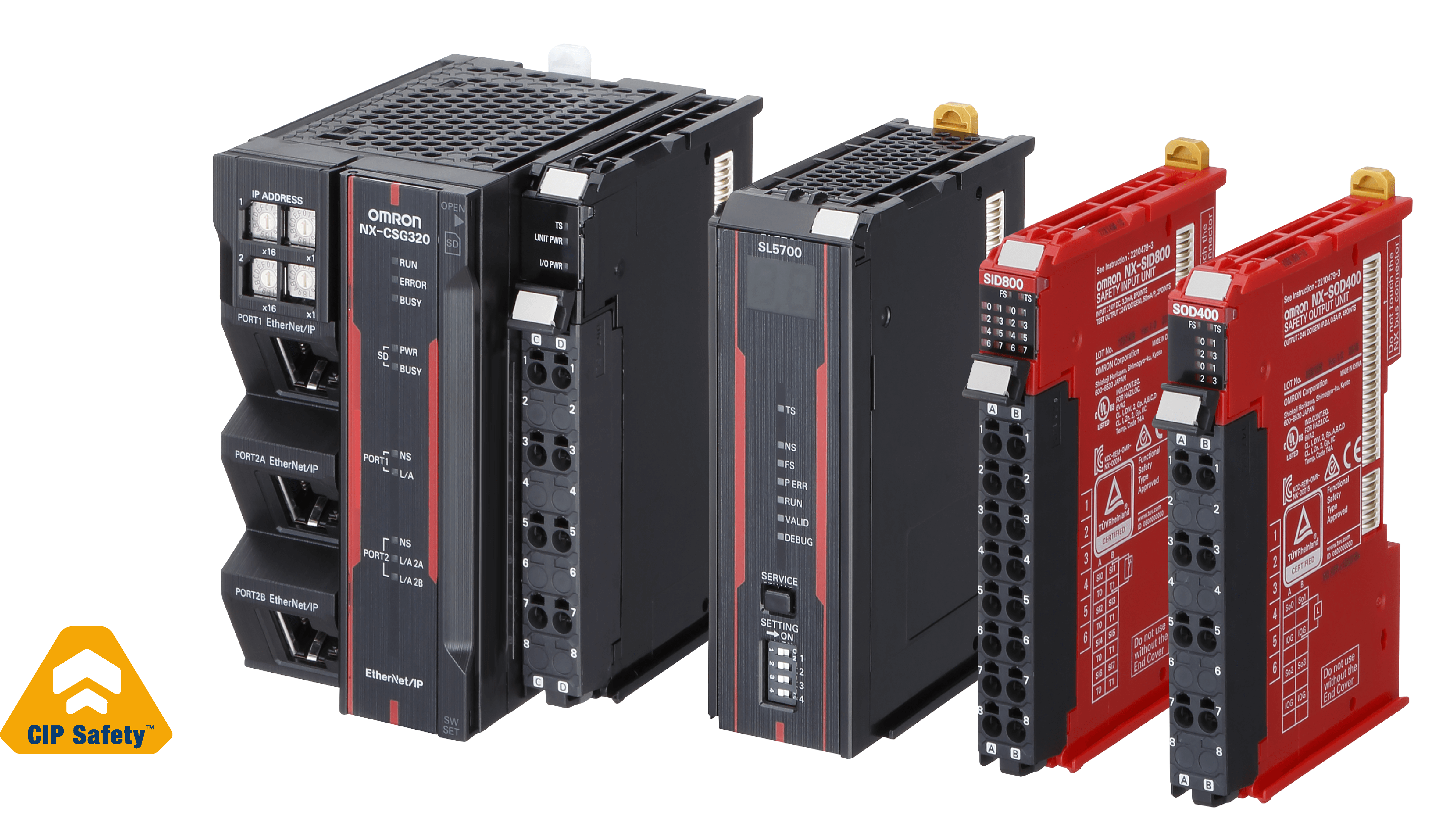 Omron CIP safety communication unit NX-CSG320 & Safety CPU's NX-SL5500 ...