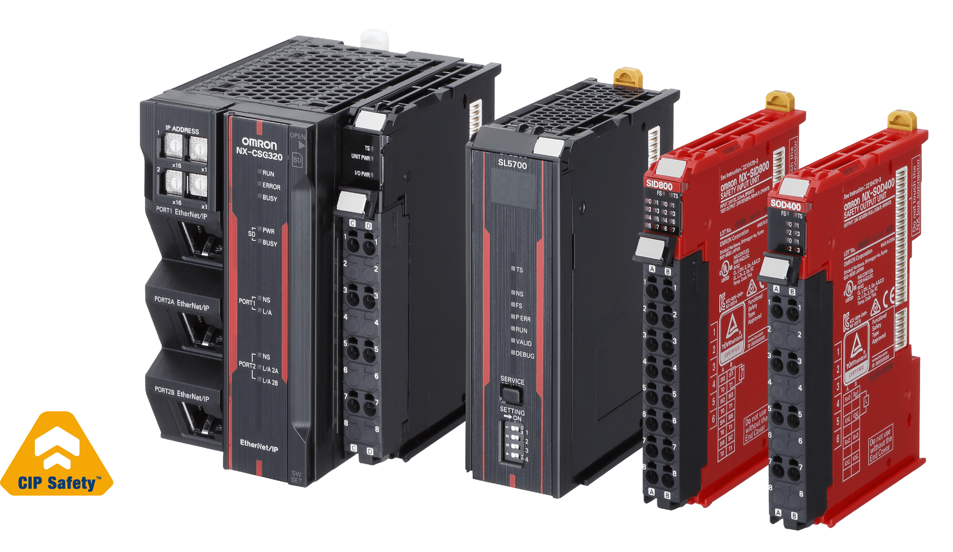 Omron CIP safety communication unit NX-CSG320 & Safety CPU's NX-SL5500 ...