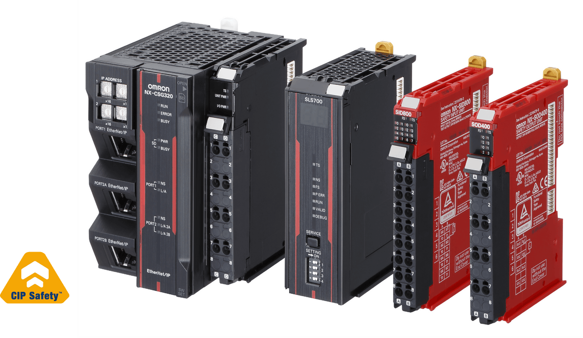 Omron CIP safety communication unit NX-CSG320 & Safety CPU's NX-SL5500 ...